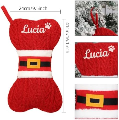 Personalized Dog Christmas Stockings - Custom Xmas Stockings for Pets(7pc) - Image 2