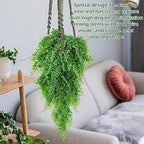 Hoteam 12 Pcs Artificial Hanging Greenery Plants, Pothos, Persian Grass - Image 3