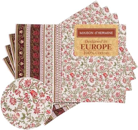Maison d' Hermine Placemats Set of 4 Reusable 100% Cotton (13"x19") by MaisondHermine