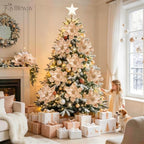 8PCS Large Christmas Magnolia Flowers for Christmas Tree Wreath - Image 3