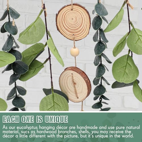 Juexica Boho Bedroom Wall Decor with LED String Light, Wooden Bead - Image 4