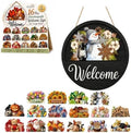 16 Pcs Interchangeable Welcome Sign for Front Door 12 Inch Magnetic Decor by NDLBYR