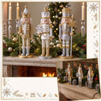 Simgoing 3 Pcs Christmas Nutcracker Soldier Snowflakes Nutcracker Figurine - Image 5