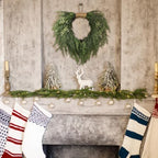 Suncalla Christmas Norfolk Pine Wreath 16" for Front Door Christmas Wreath - Image 4