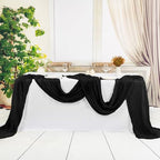 12 Pack Black Cheesecloth Table Runner,20x120 in Table Runner - Image 6