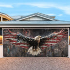 6 * 13FT Eagle flag Garage Door Cover Decorations Independence Day Garage Door Banner for Outdoor Indoor Patriot Party Photography Backdrop - Image 5