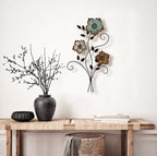 POBKING Enchanting Leaves Wall Art - Metal Leaves & Flowers Over Door, Black Metal, The Door Wall Decor (HG-UUGM-ENQ9) - Image 7