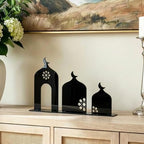 iwa concept Premium 3-Piece Mosque Silhouette Table Decor - Set of 3 Assorted Sizes - Modern Islamic Acrylic Tabletop Ornament for Ramadan & Eid - Elegant Masjid Shelf Decor for Home & Office Praying - Image 2