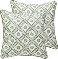 ISAENNE Designer Linen Throw Pillow Cover,Set of 2,18"x18"-Mosella C by Isaennehomedecoration