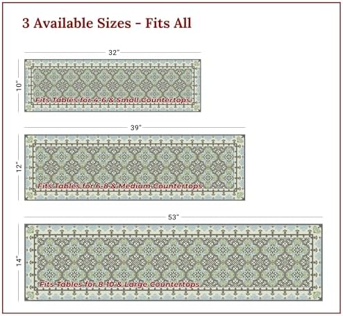 Heat Resistant Table Runner, 39 x 12 Inch -Victoria Design - Image 4