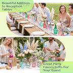 42 Pcs Vases Bulk Colored Glass Bud Vases Set, Assorted Vintage Bud Vases - Image 7