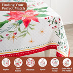 Maison d' Hermine Table Cloth Square Table Reusable 100% Cotton 54"x54" - Image 4