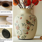 Ceramic Flower Vase, Vintage Home Decor Vases, Farmhouse Decorative Vases for Table, Shelf Bookshelf, Mantel, Entryway and Centerpieces - Image 6