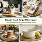 13" Round Woven Placemats Set of 24, Heat Resistant Plate Chargers - Image 4