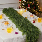 7FT Artificial Cedar Garland,Christmas Garland,Christmas Decorations,High-Density Cedar Garland,2 PCS - Image 5
