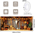 7x16FT Western Cowboy Garage Door Banner Western Cowboy Garage Door Cover Decoration for Garage Decoration - Image 4