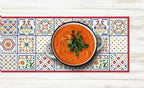 Heat Resistant Table Runner, 53 x 14 Inch - Eclectic Scandinavian Design - Image 2