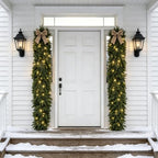 HipTree 6FT Real Touch Lighted Christmas Cedar Garland with Lights String - Image 4