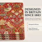 Pimpernel Morris & Co Strawberry Thief Red Placemats, Set of 4 - Heat & Stain Resistant, Cork Back Table Mats Featuring Classic Birds & Botanical Design - Minimal Tableware for Hosting - Image 2