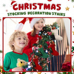 Zubebe 12 Pcs Christmas Mini Stockings Knitted Stocking, White Red Green - Image 3
