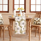 bilin gaier Designer French Linen Table Runner,71"x12"-Hidaka - Image 2
