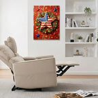 July 4th Patriotic Canvas Wall Art 4th of July USA Decorations American Flag Star Wreath Picture Wall Decor Independence Day Home Decor 24x32in - Image 3