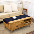 Solino Home 100% Pure Linen Dining Table Runner Navy Woven, Fete 14 x 60 in by SolinoHome