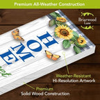 Briarwood Lane Summer Double Sided Reversible Pine Porch Leaner 47x9.5 Welcome To Our Home For Summer Porch Leaner - Image 5