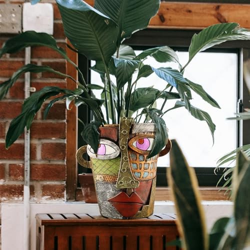 Midogaigai Abstract Face Planter Pots for Indoor Plants&Flowers Home Decor - Image 5