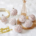 16Pcs Vintage Rustic Christmas Ball Ornaments - Large Shatterproof Neutral Christmas Ornaments Set Farmhouse Christmas Decor for Xmas Tree Home Party Holiday (Bronze) - Image 5
