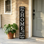 Welcome Sign for Front Door Porch, Bless Our Home Signs 47" - Image 6