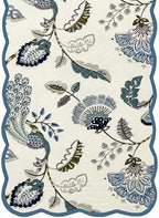 Peacock Vines Luxury Handcrafted Runner (Reversible) Cotton Quilted Fabric Machine Washable – Elegant Home Decor – 14 x 72 inches – Bloom Collection - Image 5