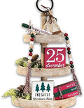 5 Pcs Christmas Themed Tiered Tray Decor Set, Christmas Themed Decor Bundle For Tier Tray, Christmas Tiered Tray Decorations, Seasonal Tier Tray Decor by WintuckHome