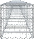 vidaxl Gabion Basket - Galvanized Iron - Large Garden retaining Solution - Tool-Free Assembly - Customizable Design - Ideal for Landscaping, Decor - Durable & Weather - 354.3"x19.7"x19.7" - Image 6