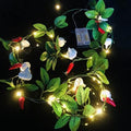Artificial Chilli Plant Vine,Garlic Ivy Leaves Garland, 2M 20 LED Coper Wire Pepper String Light Wedding Birthday Indoor Decor Red Chili Fairy Light (Chilli, 4) by Sezrgiu