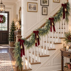 2PCS 9FT Real Touch Artificial Cedar Garland for Christmas Decor - Image 4