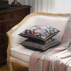 patdrea Designer Velvet Throw Pillow Cover,Set of 2,18"x18"-OldgardenB - Image 6