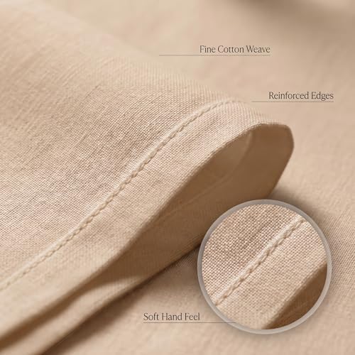 Urban Villa Cloth Napkins Cotton 20x20 (Set of 12) Taupe - Image 5