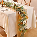 Waipfaru Fall Decor, Fall Garland for Mantle, Autumn Garland with Lights - Image 4