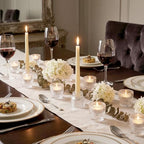 24 Pack Glass Taper Candle Holders for Candlestick, Clear - Image 6