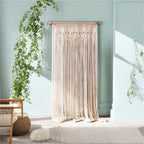 Boho Macrame Curtain for Wall Decor, Macrame Wall Hanging 40"X80" - Image 6