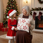 Tiamon 4 Pcs Christmas Throw Pillow Covers 18 x 18 Inch Embroidered Plush - Image 5