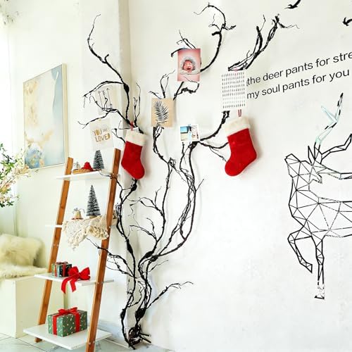 98" Bendable Fake Tree Vines Branch Moss Garland Halloween Decor - Image 2
