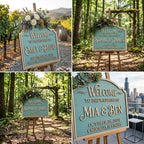 Personalized Oceanfront Arch Wedding Welcome Sign - Custom 3D Wood Beach Ceremony Entrance & Coastal Reception Board for Tropical Seaside Venue - Multiple Sizes - Image 4