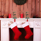 4 Pieces Reindeer Christmas Stocking Holder Christmas Hooks Skid Mantel Hooks Hanger for Fireplace Free Standing Christmas Decorations - Image 6