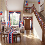 25ft 4th of July Decorations American Flag Bunting Patriotic Door Decor Outdoor Porch for Memorial Day 250th Independence（4 Pack) - Image 6