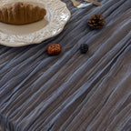 6Pcs Dusty Blue Cheesecloth Table Runner 120 Inches for Home Decorations - Image 4