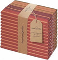 Urban Villa Cloth Napkins Cotton 20x20 (Set of 12) Fall Stripes by CottonTrends