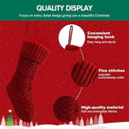 Fesciory 18 Inch Christmas Stockings, 5 Pack Large Cable Knit Xmas Decor - Image 6