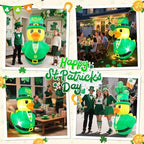 5FT St Patricks Inflatables Duck Outdoor Decorations Blow Up Decor - Image 2